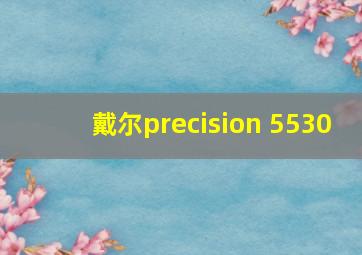 戴尔precision 5530